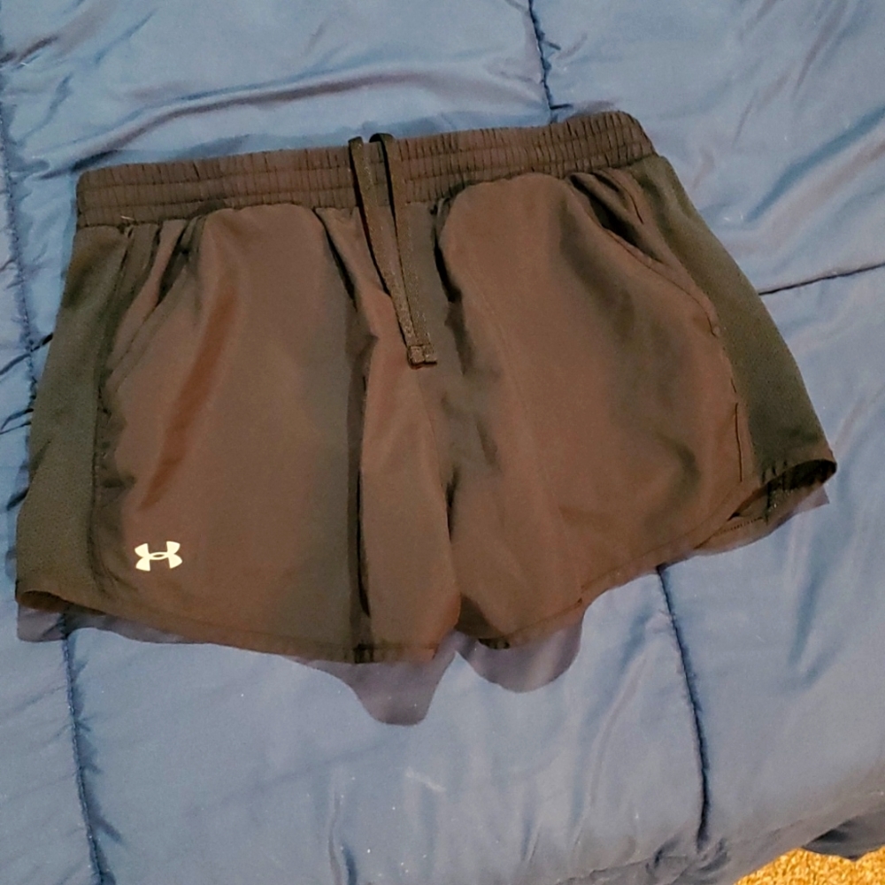Under Armour black athletic shorts